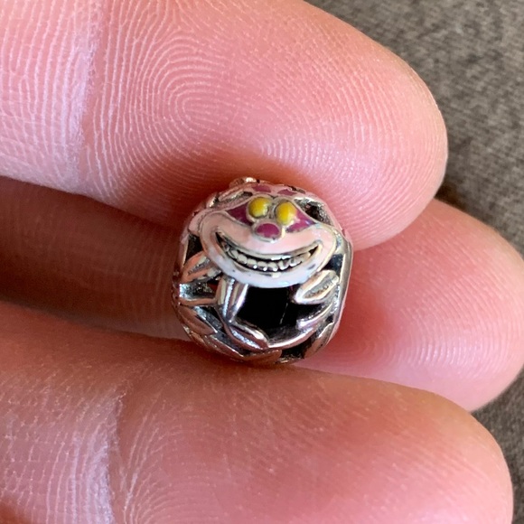 NWOT Disney Cheshire Cat Charm Alice In Wonderland Sterling Silver 925 - Picture 4 of 9